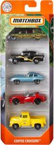 Matchbox 5 pack auto's - losse autootjes - Coffee Cruisers - FMV34
