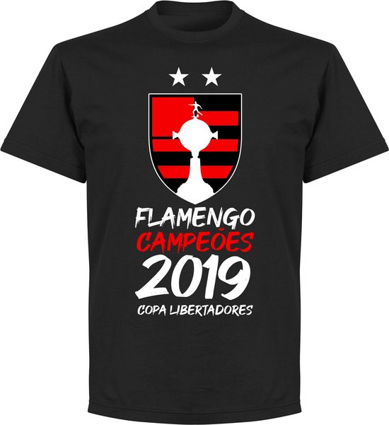 Flamengo 2019 Copa Libertadores Champions T-Shirt - Zwart - M