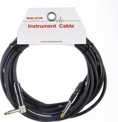 MUSIC STORE Instrument Cable Silent 90° 6m (Black) - Gitaarkabel