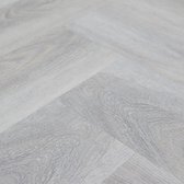 Ambiant Spigato Light Grey 1.897 m² | Lijm PVC vloer | Visgraat look | Licht grijs