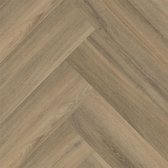 Ambiant Spigato Light Brown 1.132 m² | Lijm PVC vloer | Visgraat look | Bruin