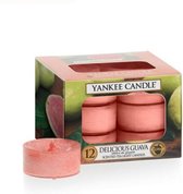 Yankee Candle - Delicious Guava Candle ( lahodná kvajáva ) - Aromatické čajové svíčky ( 12 ks ) (U)