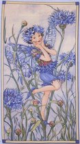 Michael Miller Fabrics  Quiltstof Panel Katoen Flower Fairies Cornflower Fairy