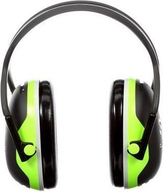 3M Peltor X4 - gehoorbeschermer - SNR 33 dB - zwart met neon groen