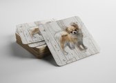 Hond Chihuahua | Houten Onderzetters 6 Stuks