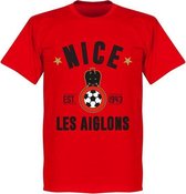 OGC Nice Established T-Shirt - Rood - XS