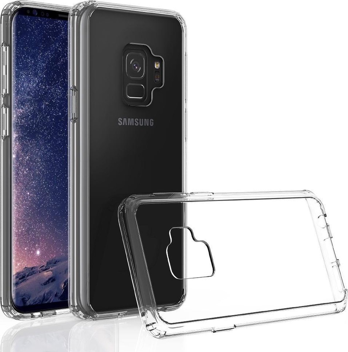 BMAX TPU hard case hoesje geschikt voor Samsung Galaxy S9 / Hard cover - Transparant