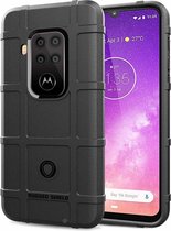 Hoesje voor Motorola One Zoom - Beschermende hoes - Back Cover - TPU Case - Zwart