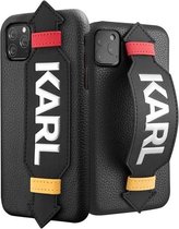 Karl Lagerfeld Strap Hard Case - Apple iPhone 11 Pro Max (6.5") - Zwart