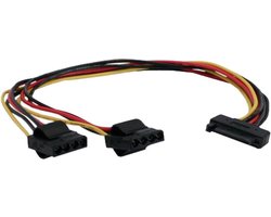 SATA (m) - 2x Molex (v) splitter - 0,30 meter