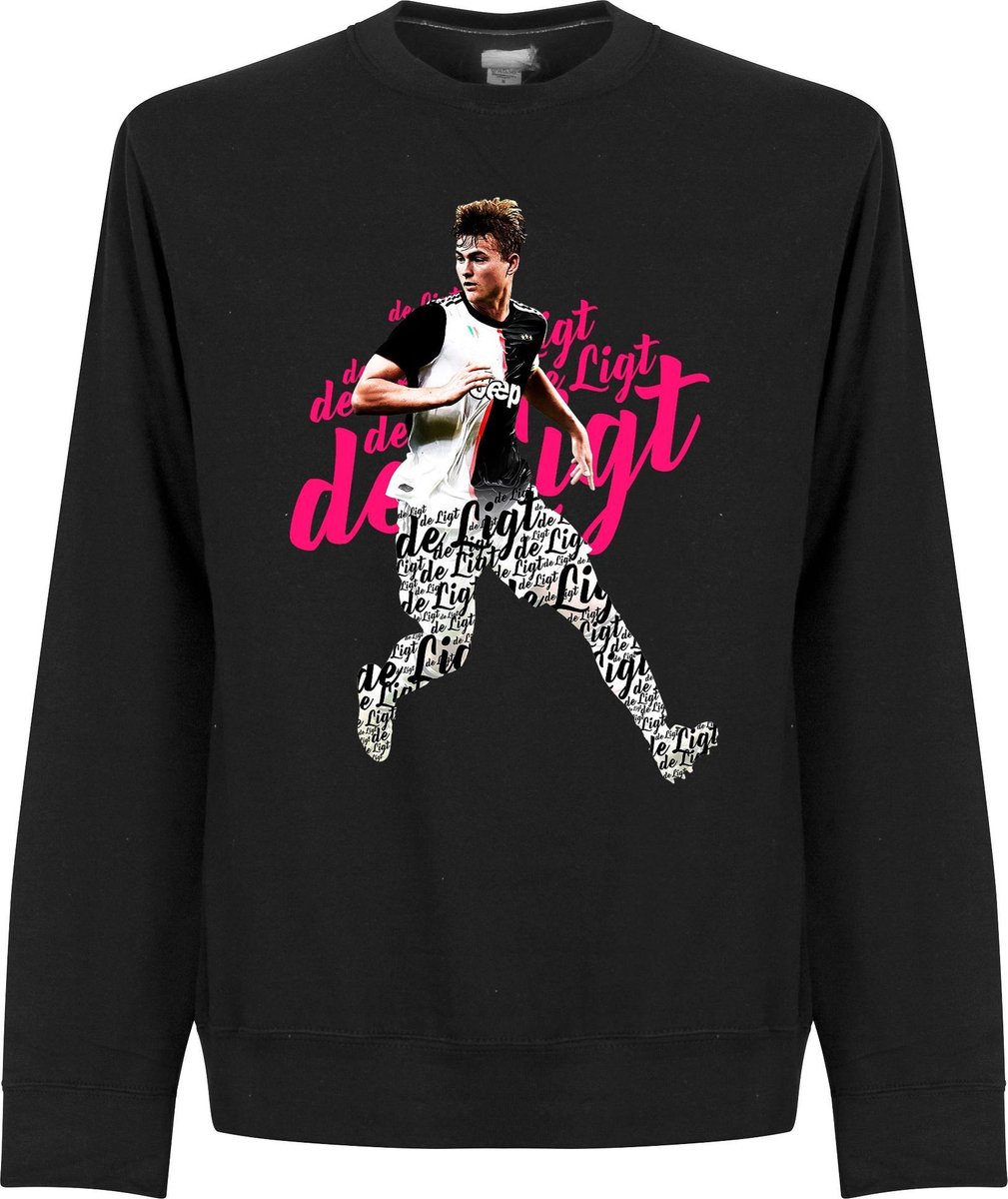 1009x1200.jpg de Ligt Script Sweater - Zwart - XXL - Afbeelding 1