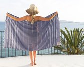 Hamamdoek Strandlaken Saunadoek Blauw - Classic Navy