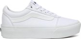 Vans Ward Platform Canvas Dames Sneakers - White - Maat 40