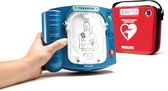 Philips Heartstart HS1 AED + rode tas + ophangbeugel + stickers