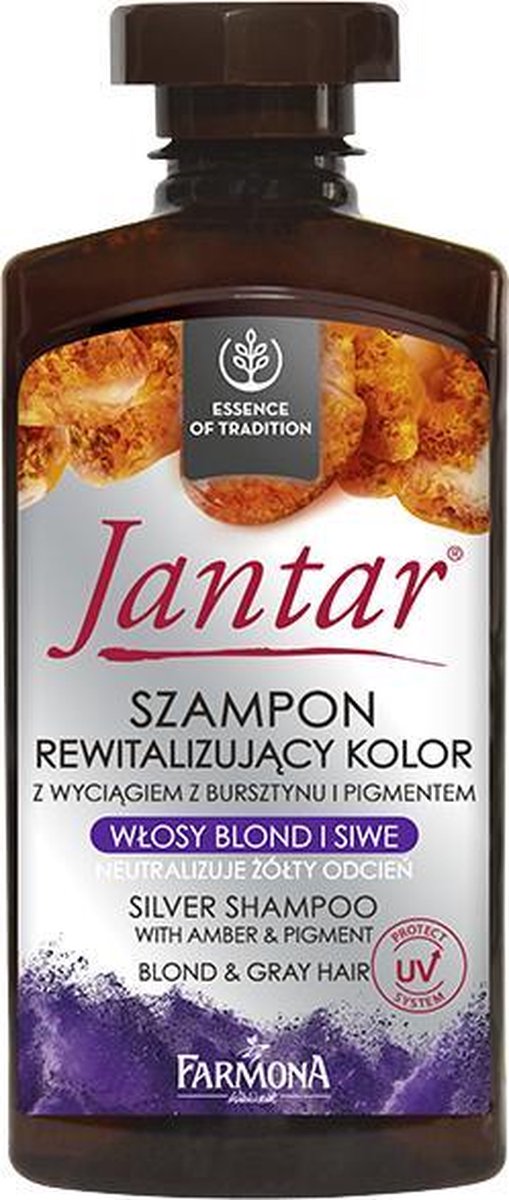 Farmona Jantar- Kleur revitaliserende shampoo voor platina blond en grijs haar