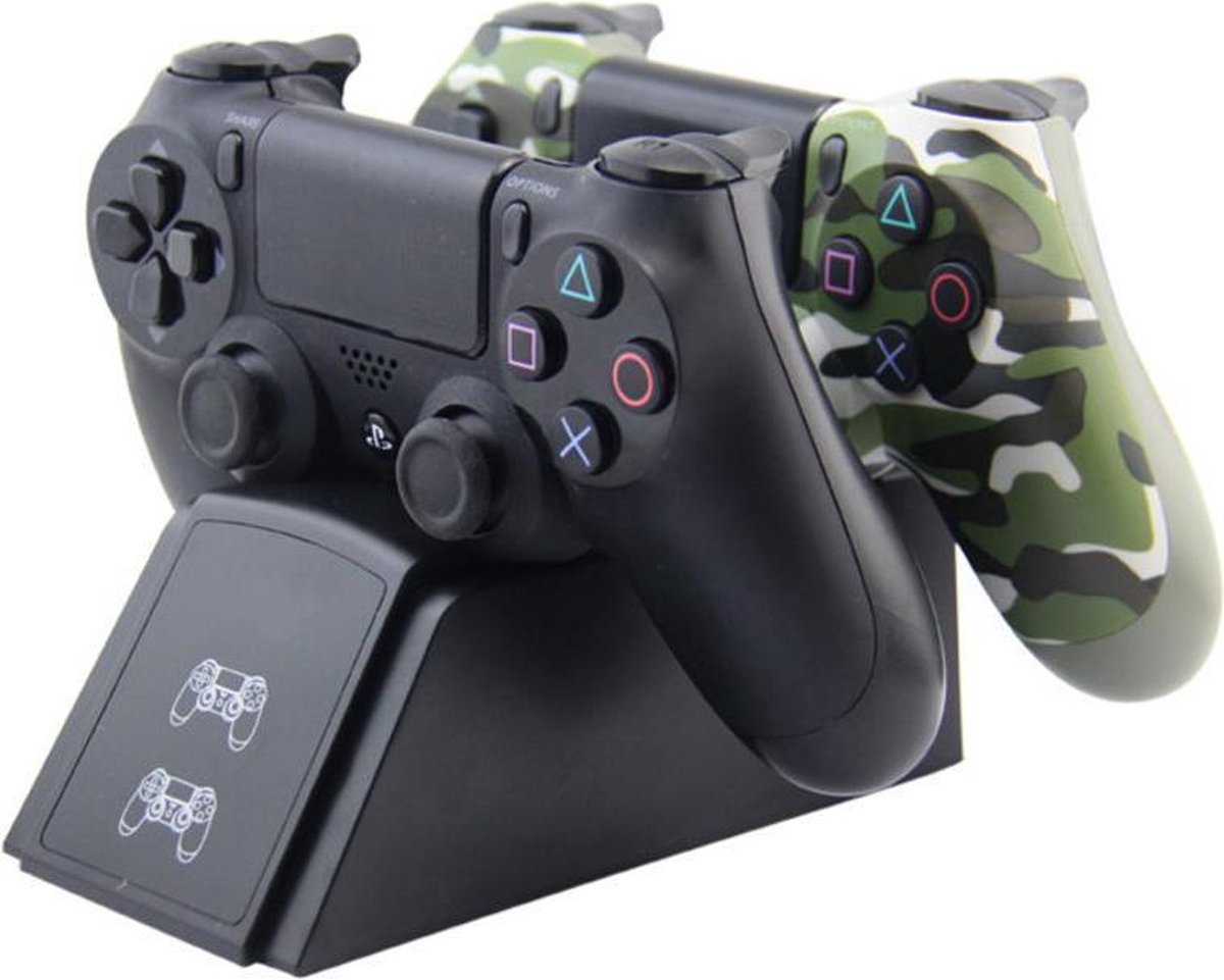 Playstation 4 PS4 Dual Charger Oplader Pro Zwart