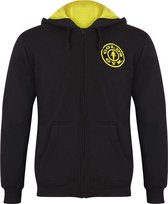 Zip Through Muscle Joe Hoodie zwart - m