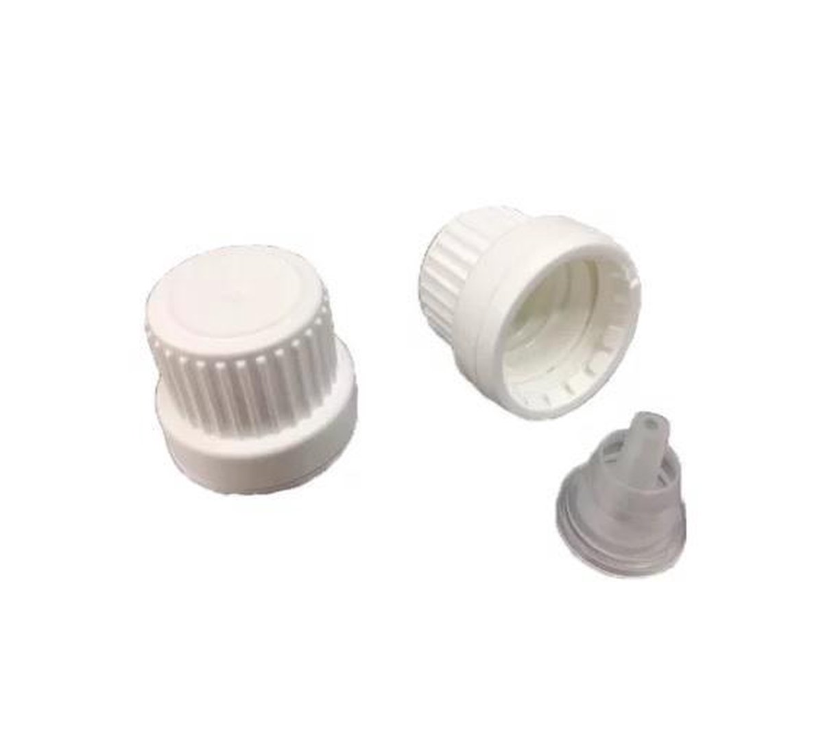 10 ml druppelflesje medicinaal, glas, bruin, opening: DIN 18 | Pipetmontuur DIN18 wit/rood | 10