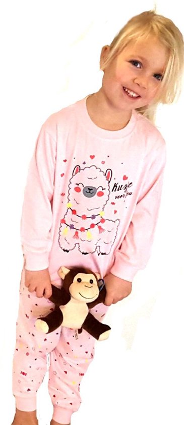 Fun2wear - kleuter / kinder - pyjama - Alpaca Kusje - Barely Pink - 62 |  bol.com