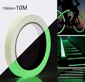 Lichtgevende Plakband - Groen - 1cm X 10 Meter - Glow in the Dark Tape - Markering - Veiligheid
