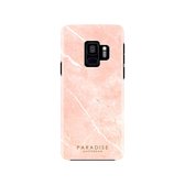 Paradise Amsterdam 'Mineral Peach' Fortified Phone Case - Samsung Galaxy S9 - roze steen marmer design telefoonhoesje