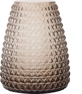 XLBoom - DIM SCALE Medium - Bloemenvaas met structuurglas - Grijs (Smoke Grey) - Ø17.5xh23cm