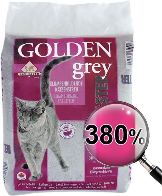Golden Grey Master Kattenbakvulling met Silicaat en Babypoeder - 1 zak