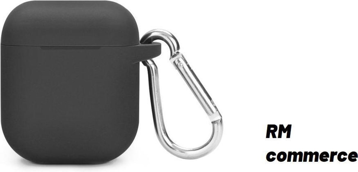 Airpod Siliconen Hoesje Casez - zwart - Geschikt voor Apple Airpods - airpod case - oordopjes hoesje - beschermhoesje airpods - draadloze oordopjes - bescherming - draadloze koptelefoon hoesje - Draadloze oordopjes - Draadloze oortjes