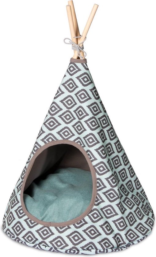 Cat tent, tipi 50 x 50 x 70 cm mint-green