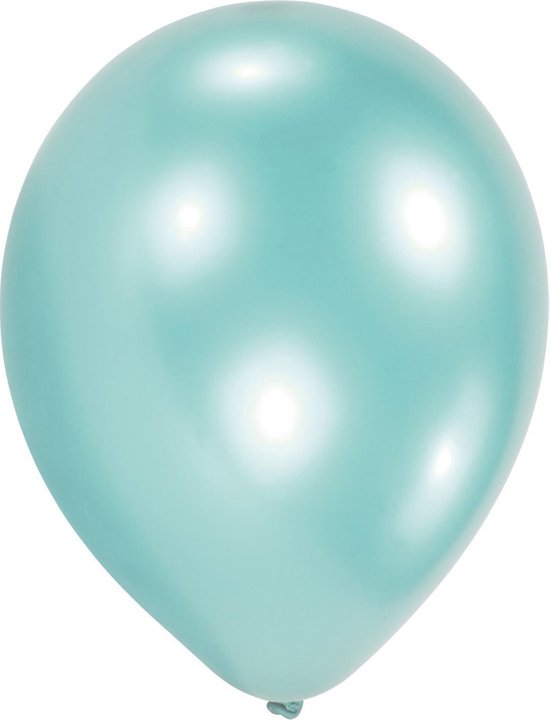 Amscan Ballonnen Turquoise Parel 27,5 Cm 25 Stuks