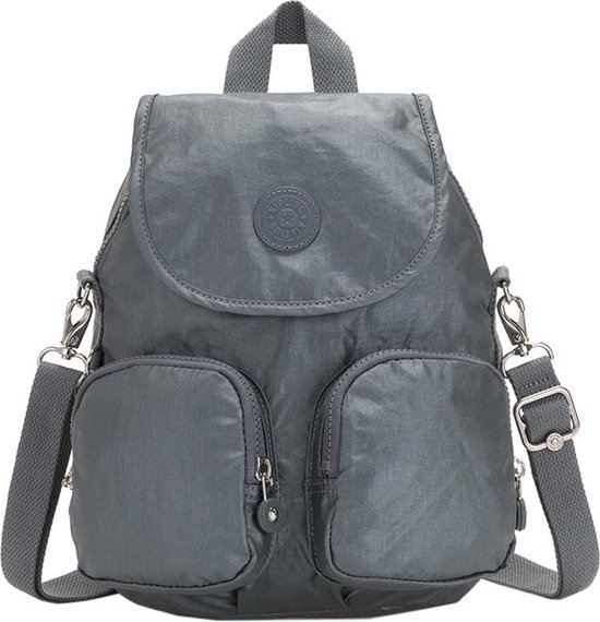 Kipling Firefly Up Backpack Steel Grey Metallic