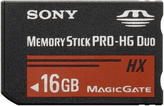 Sony memory stick pro hg duo hx 16gb class 4