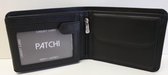 Patchi Billfold RFID Portemonnee - Laag Model Boekje - Zwart