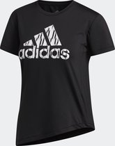 adidas Ikat Bos Tee Sportshirt Dames - Black - Maat L