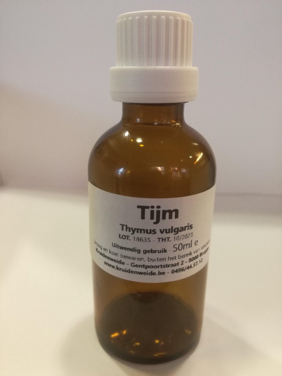 Goedkoopste Kruidenweide Tijmolie 100 - 50 ml - Etherische olie