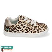 Bunnies JR 220141-906 Meisjes Lage Sneakers - Print/Bruin - Imitatieleer - Veters