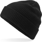 Senvi Biologisch Katoenen Beanie Kleur Zwart (100% biologisch)