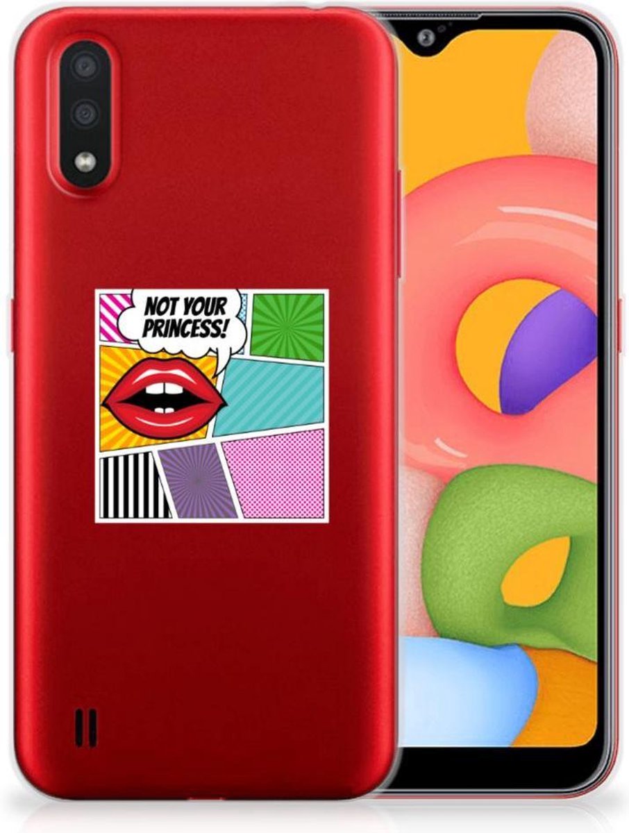 Samsung Galaxy A01 Silicone Back Cover Popart Princess