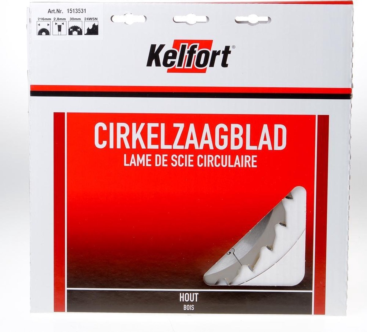 Kelford zaagblad HM 216x30 24-tands - voor aluminium en plaatmateriaal geschikt voor Trespa