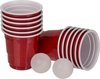Afbeelding van het spelletje Mini beer pong drankspel/drinkspel 14 delig - Drankspellen/studentenspellen bier pong - herbruikbare bekers
