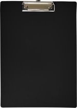 Clipboard Klembord - Met Metalen Kopklem - A4 Formaat - Set Van 3 Stuks - Zwart