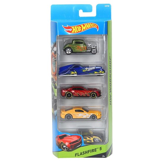 Coffret cadeau Hot Wheels avec 5 voitures