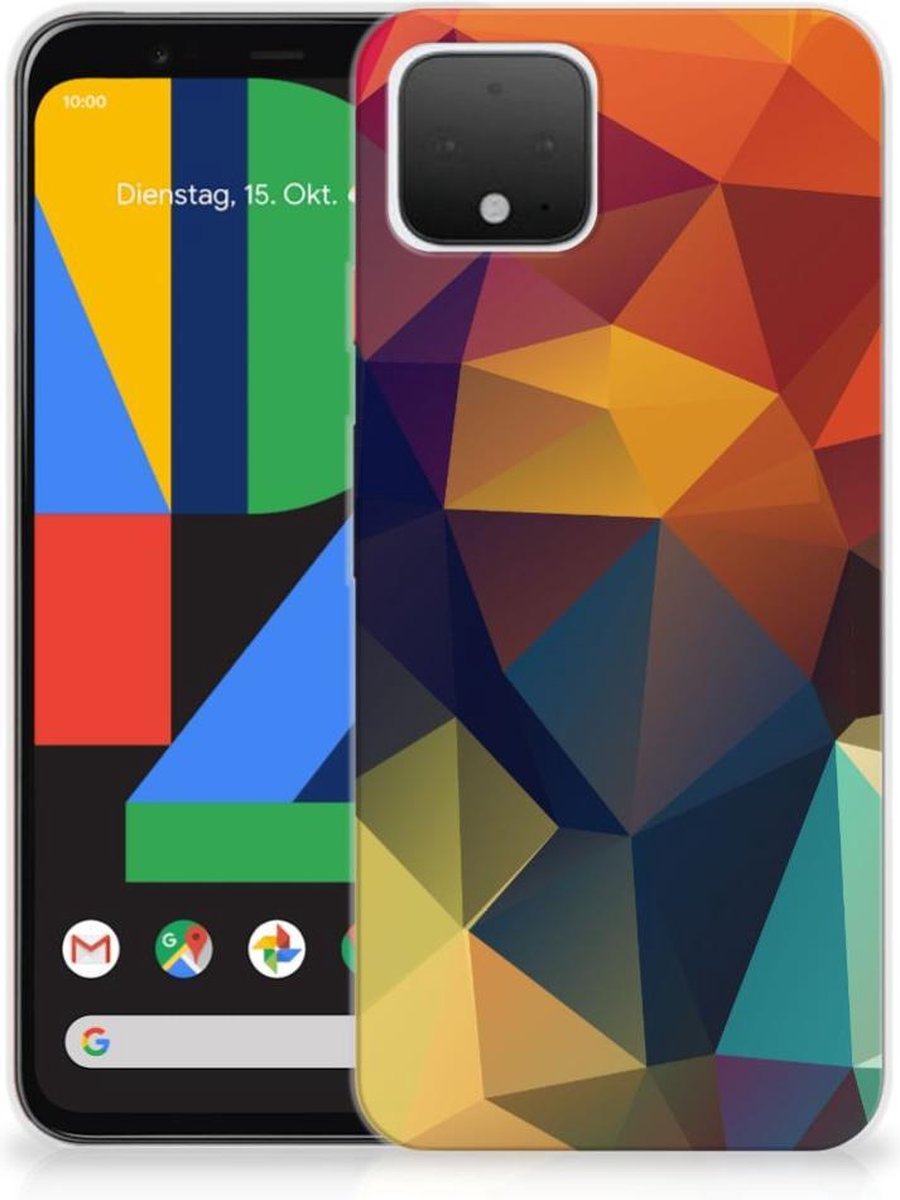 Google Pixel 4 TPU Hoesje Polygon Color
