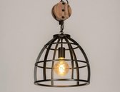 Lumidora Hanglamp 73502 - E27 - Zwart - Oldmetal (gunmetal) - Metaal - ⌀ 34 cm