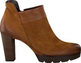 Paul Green Dames Enkellaarsjes 8217 - Cognac - Maat 38,5