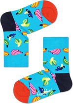 Happy Socks KIDS - Banaan - blauw multi - Unisex - 2-3 jaar - Maat 24 - 26