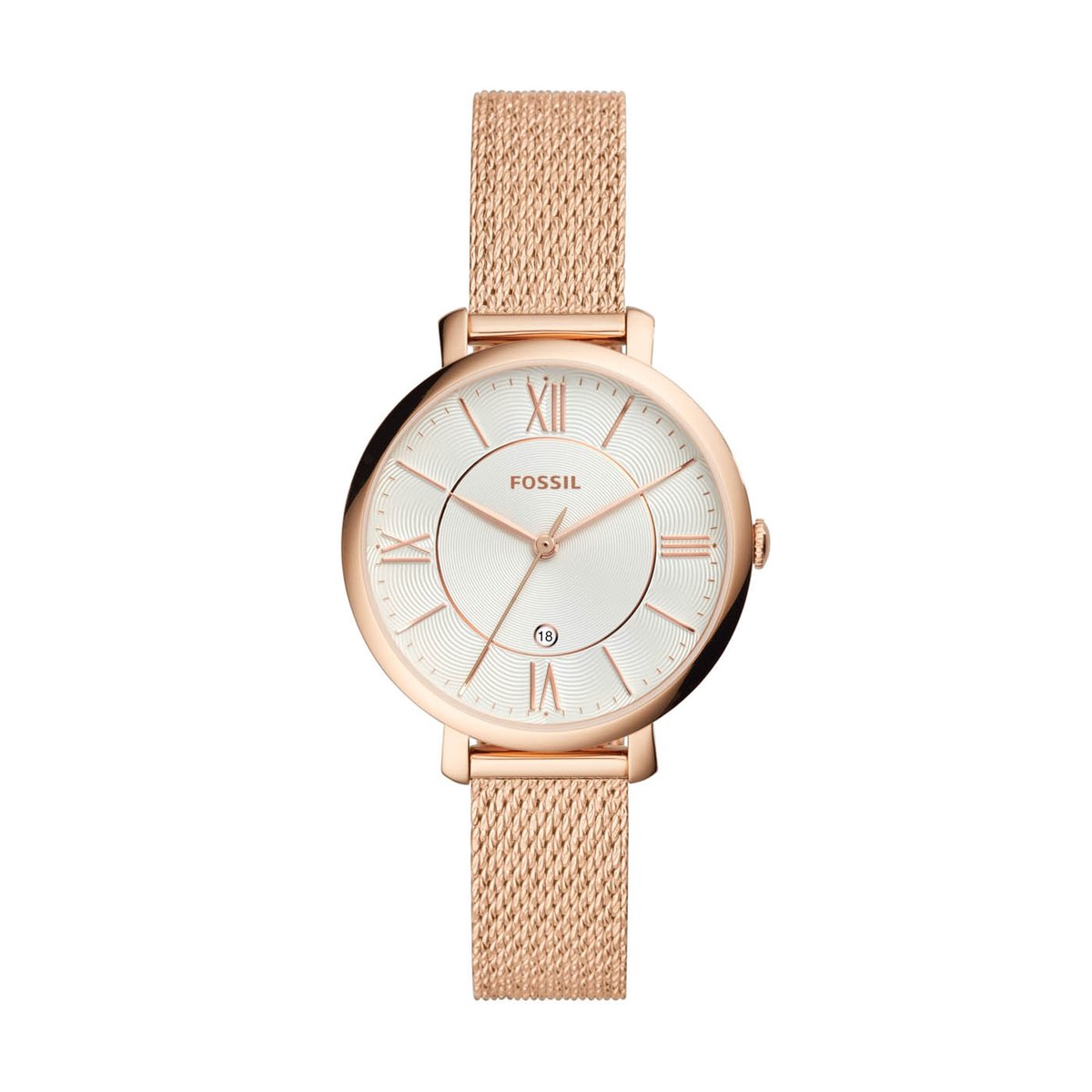 Fossil Jacqueline ES4352 Dameshorloge 36 mm - Rosékleurig