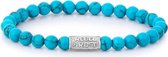 Rebel and Rose Turquoise Delight Armband RR-60015-S (Lengte: 16.50 cm) - Turquoise,Zwart