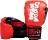 Gorilla Wear Ashton Pro Bokshandschoenen - Boxing Gloves - Boksen - Rood/Zwart  -14 oz