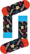Happy Socks Birthday Sparkle - Zwart Multi - Unisex - Maat 36-40